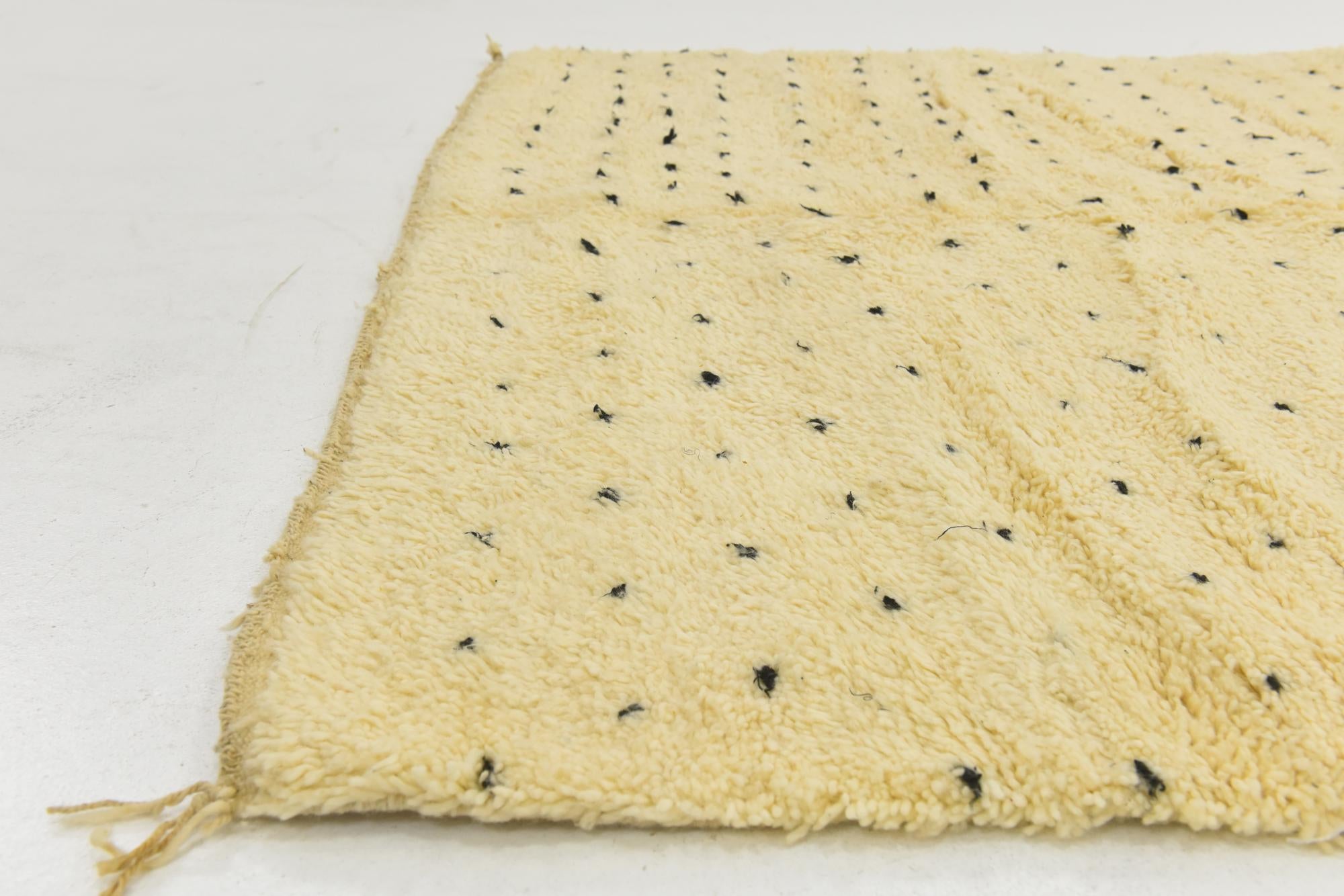 6' 5 x 10' Hand Knotted Moroccan Wool Rug