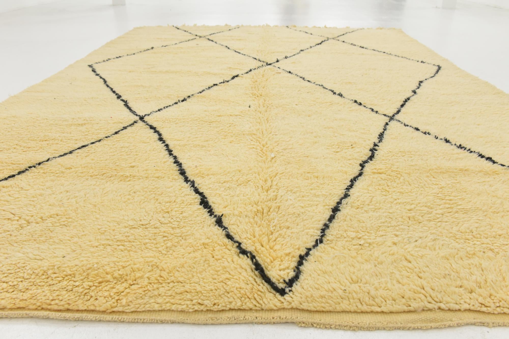 8' 3 x 11' 6 Hand Knotted Moroccan Wool Rug