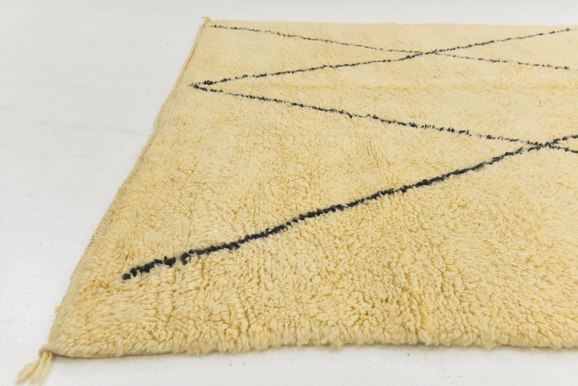 8' 3 x 11' 6 Hand Knotted Moroccan Wool Rug