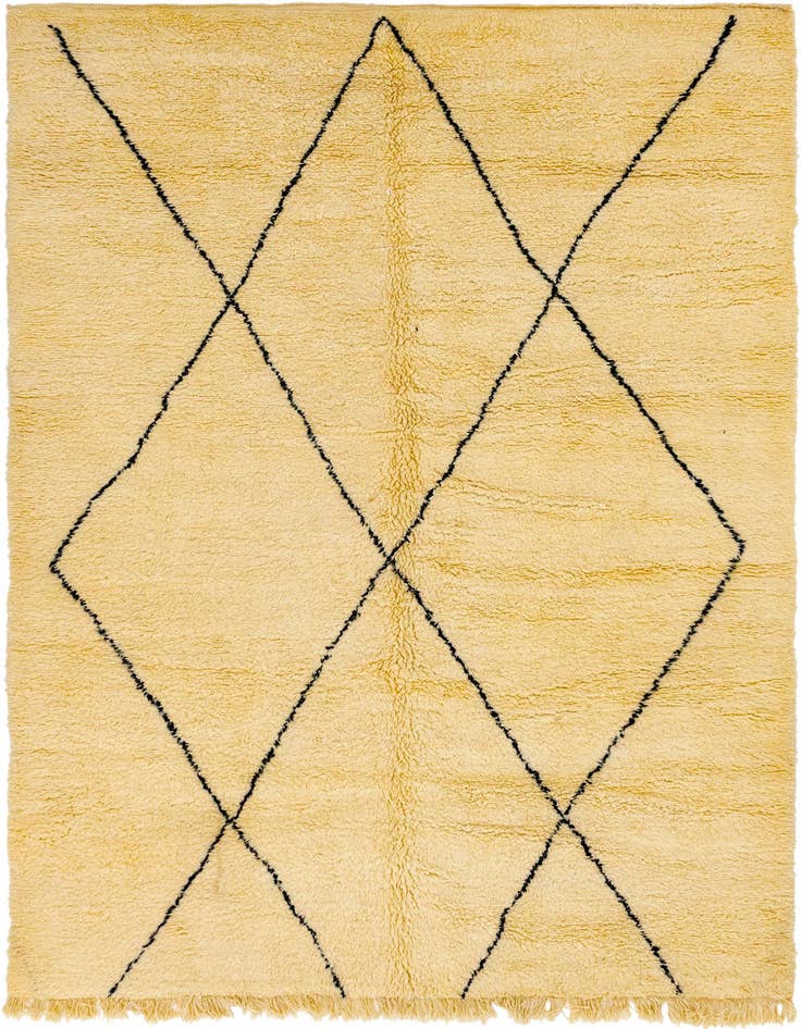 Detail image of 8' 3 x 11' 6 Hand Knotted Moroccan Wool Rug