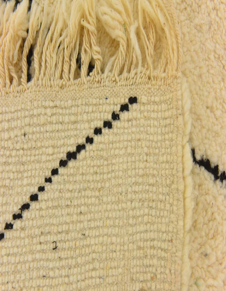 Detail image of 5' 2 x 8' 6  Hand Knotted Moroccan Wool Rug