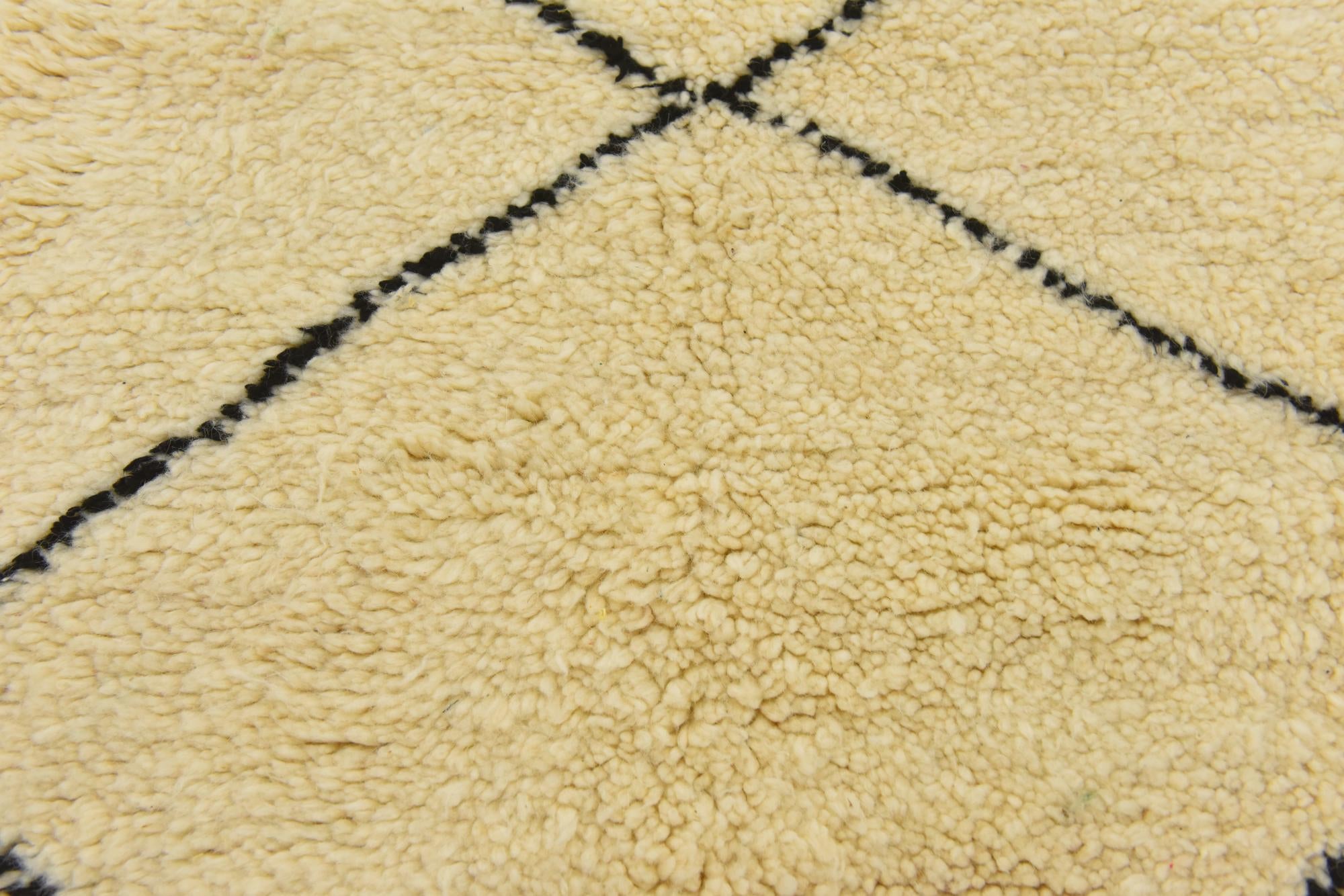 5' 2 x 8' 6 Hand Knotted Moroccan Wool Rug