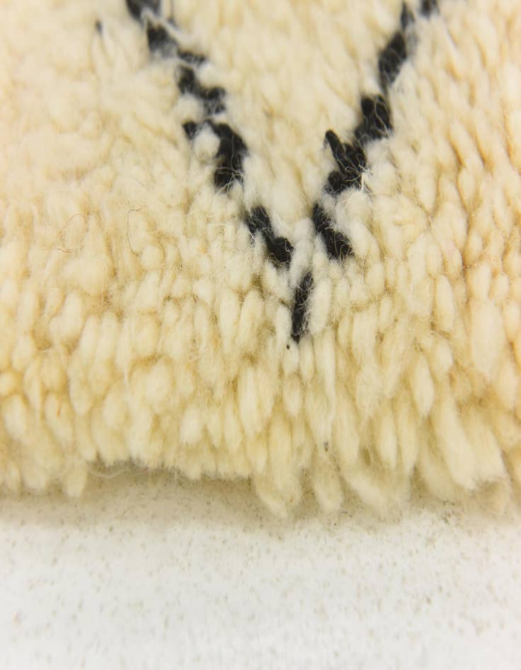 Detail image of 5' 2 x 8' 6  Hand Knotted Moroccan Wool Rug