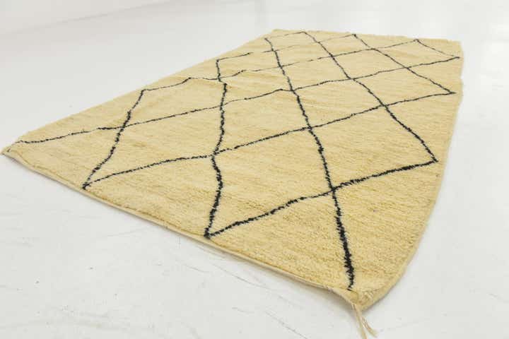150cm x 255cm Handgeknüpft Marokkanisch Wolle Teppich