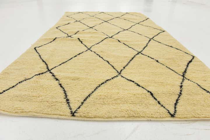 150cm x 255cm Handgeknüpft Marokkanisch Wolle Teppich