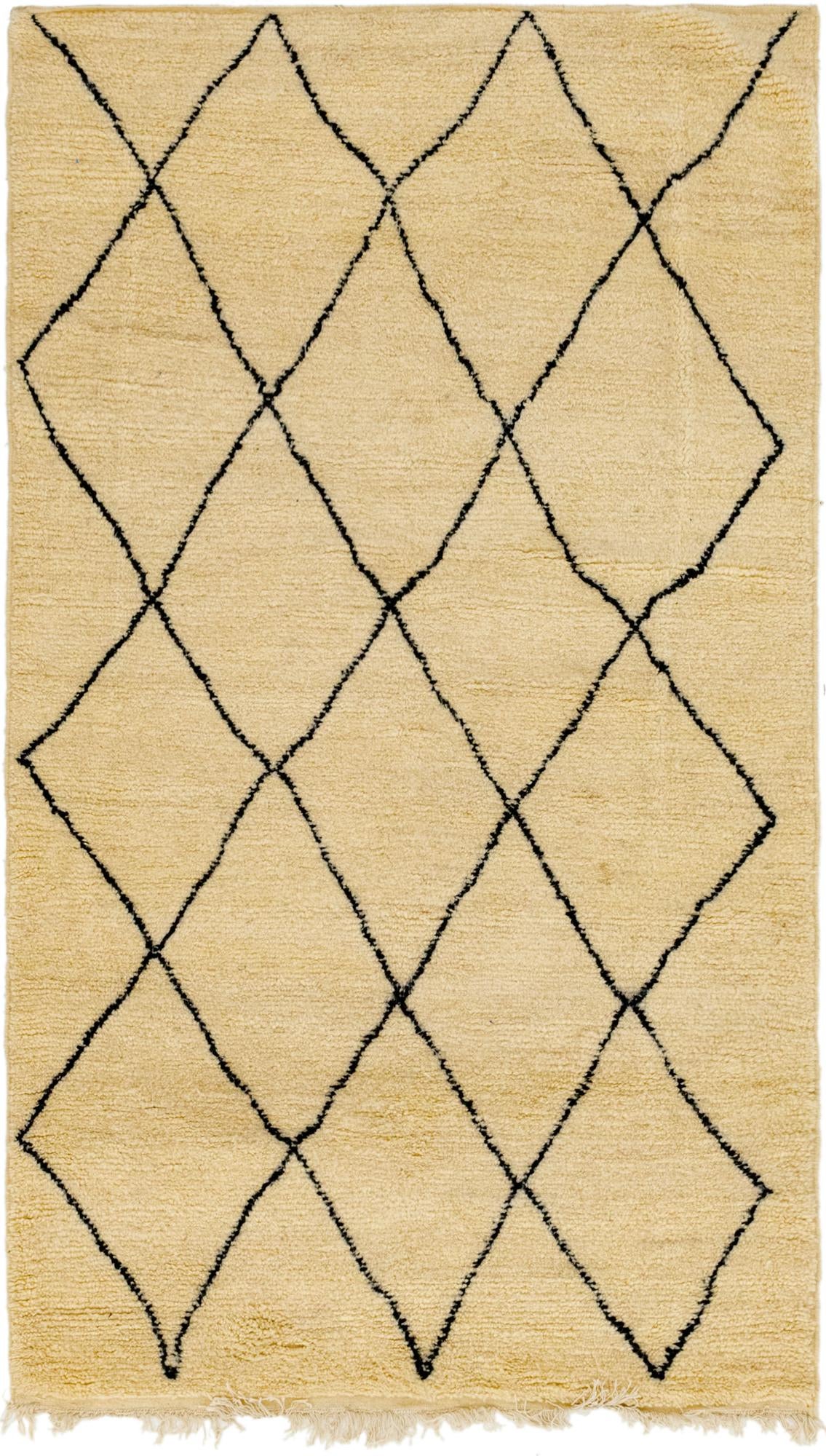 5' x 8' 5 Hand Knotted Moroccan Wool Rug