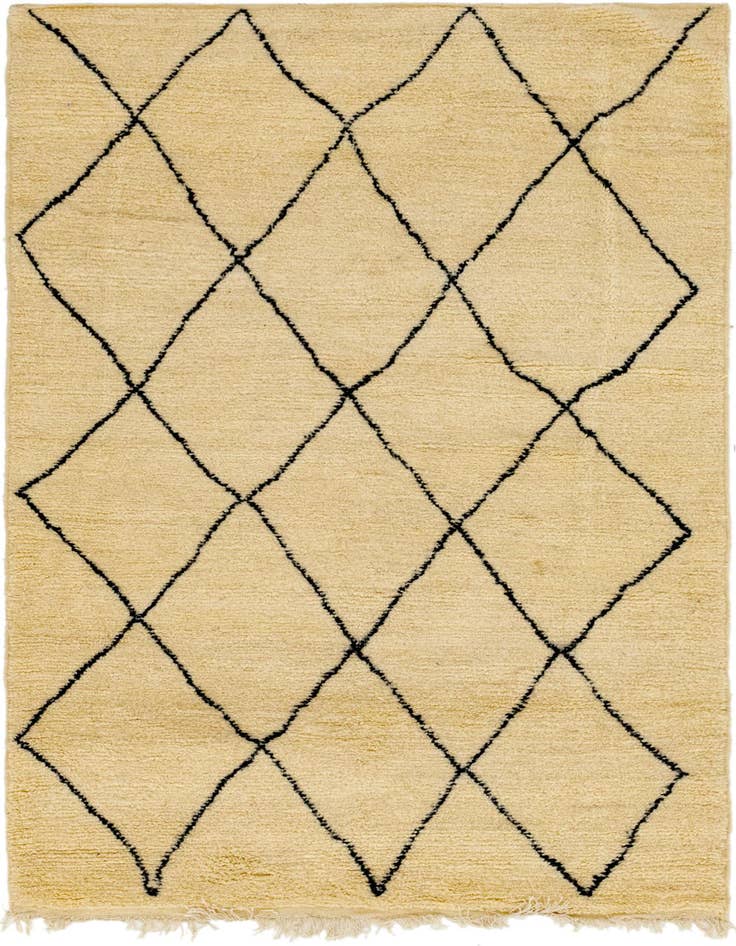 Detail image of 5' x 8' 5 Hand Knotted Moroccan Wool Rug