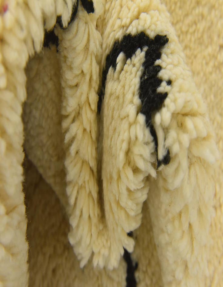 Detail image of 4' 11 x 8' 4  Hand Knotted Moroccan Wool Rug