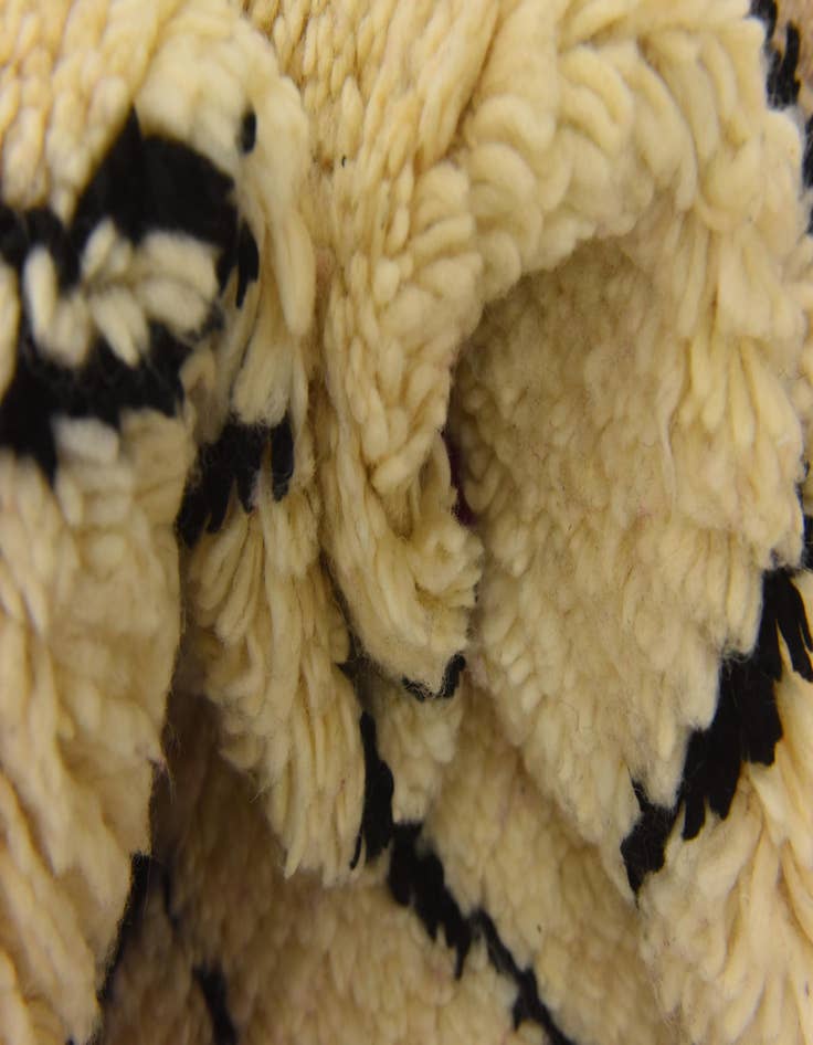 Detail image of 6' 6 x 9' 7  Hand Knotted Moroccan Wool Rug