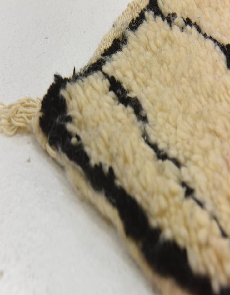 Detail image of 6' 6 x 9' 7  Hand Knotted Moroccan Wool Rug