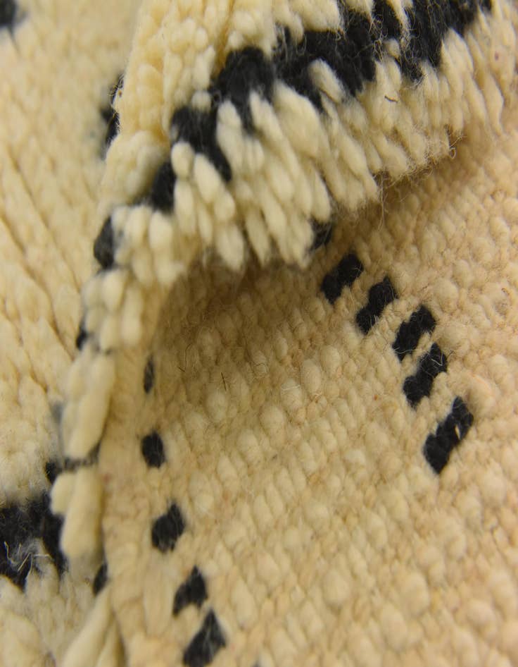 Detail image of 6' 3 x 9' 8  Hand Knotted Moroccan Wool Rug