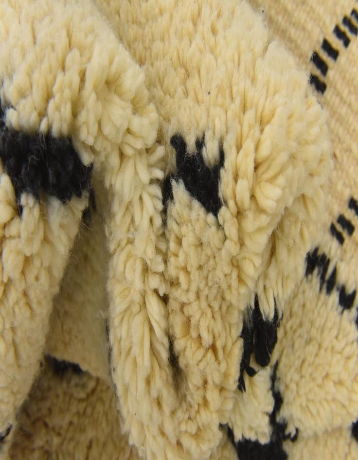 Detail image of 6' 3 x 9' 8  Hand Knotted Moroccan Wool Rug