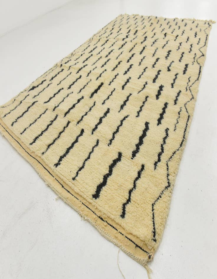 Detail image of 6' 3 x 9' 8  Hand Knotted Moroccan Wool Rug