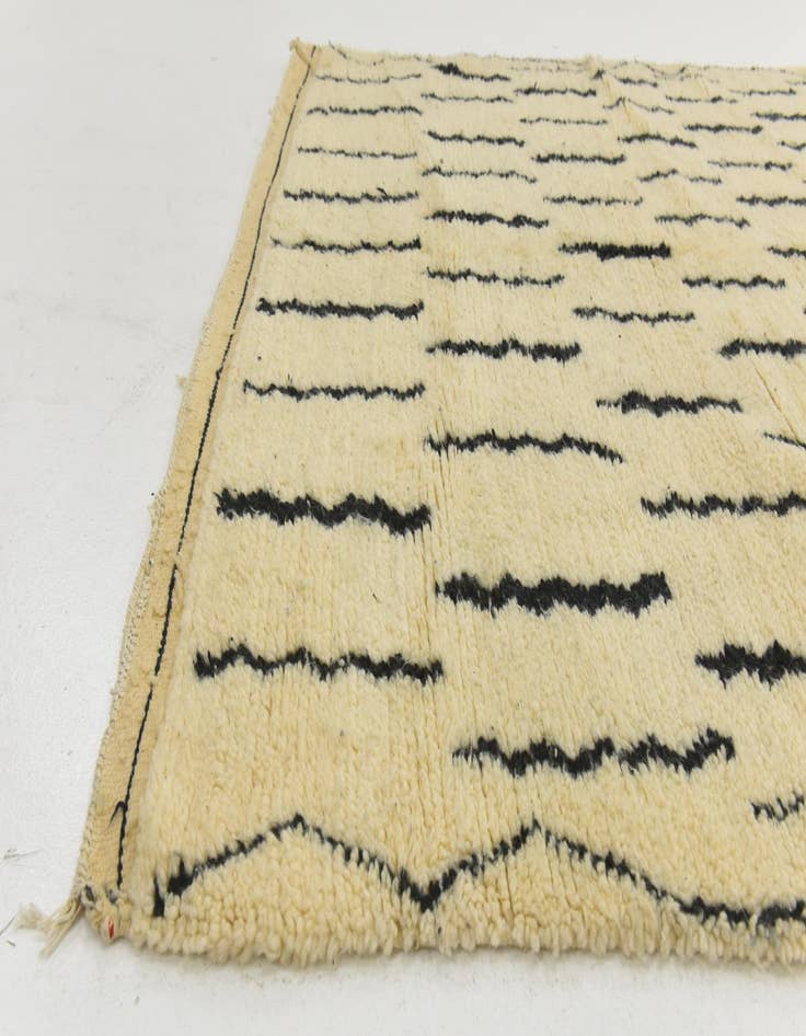 Detail image of 6' 3 x 9' 8  Hand Knotted Moroccan Wool Rug