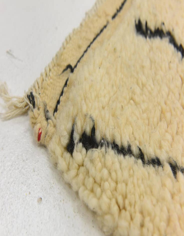 Detail image of 6' 3 x 9' 8  Hand Knotted Moroccan Wool Rug