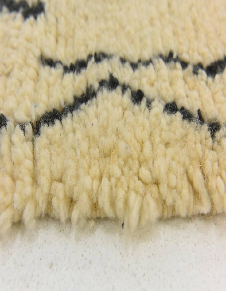 Detail image of 6' 3 x 9' 8  Hand Knotted Moroccan Wool Rug