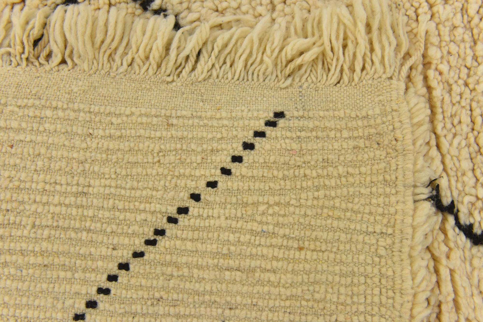 6' 4 x 10' 8 Hand Knotted Moroccan Wool Rug