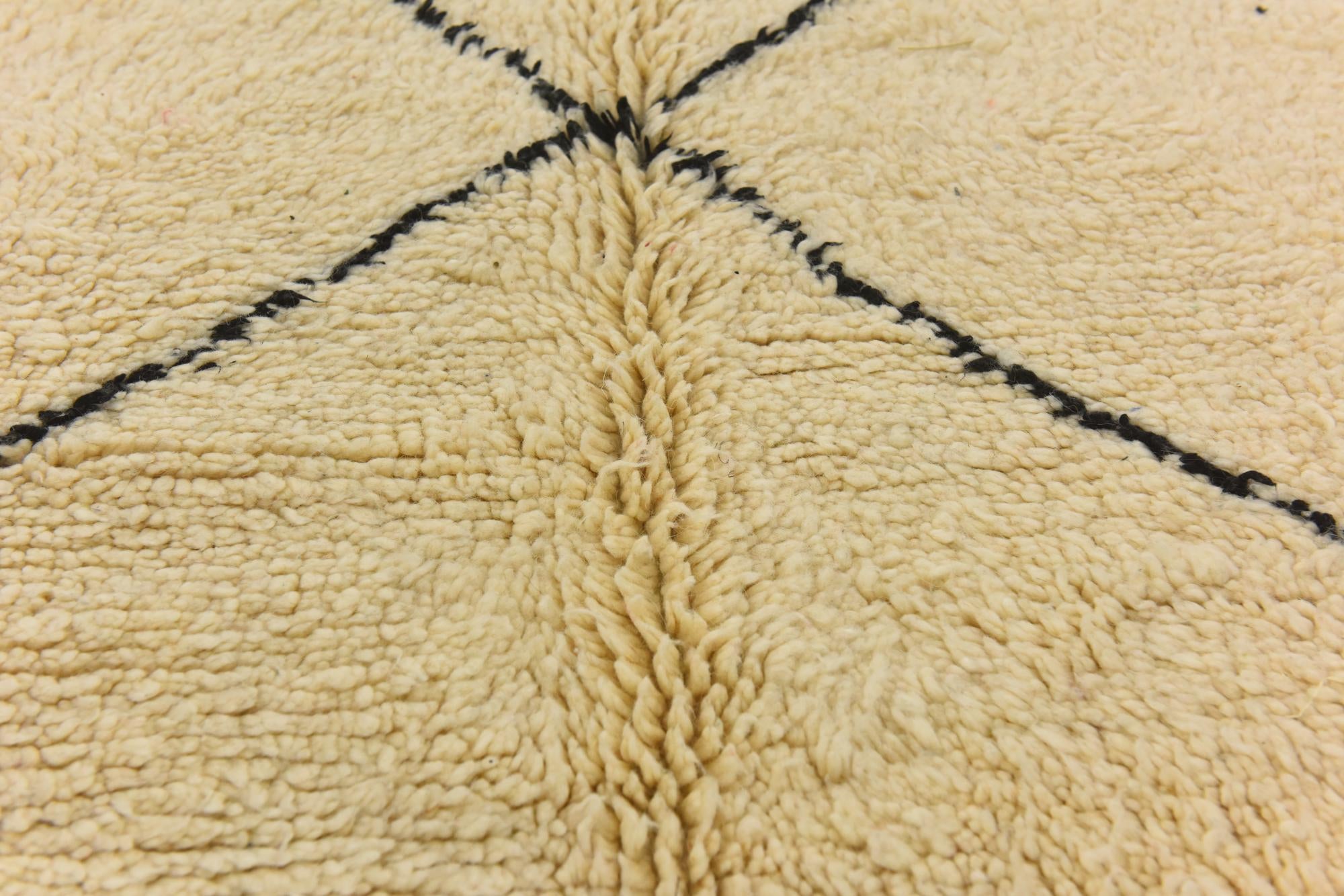 6' 4 x 10' 8 Hand Knotted Moroccan Wool Rug