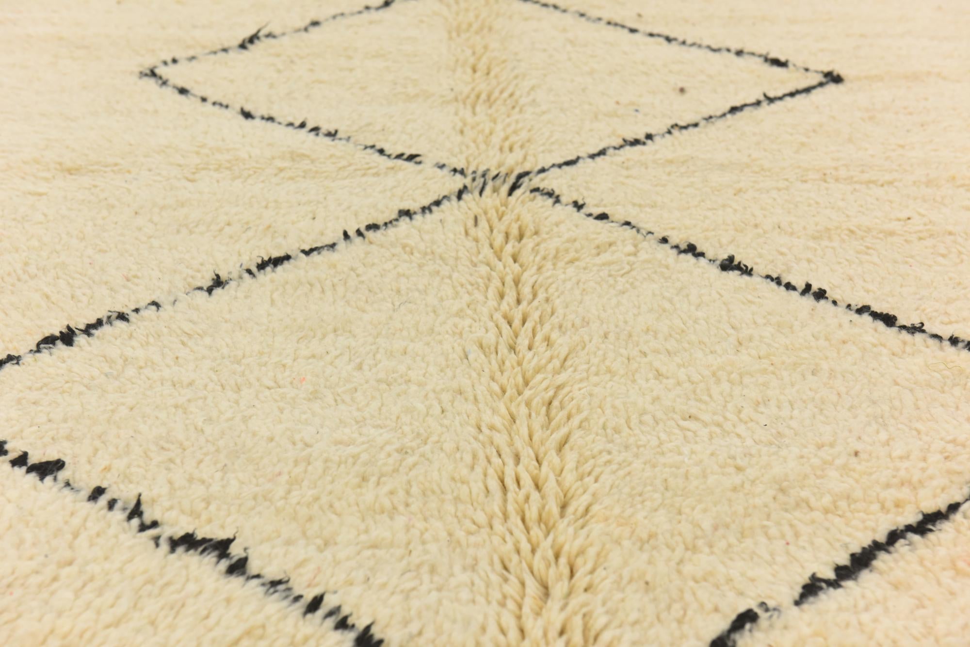 6' 4 x 10' 8 Hand Knotted Moroccan Wool Rug