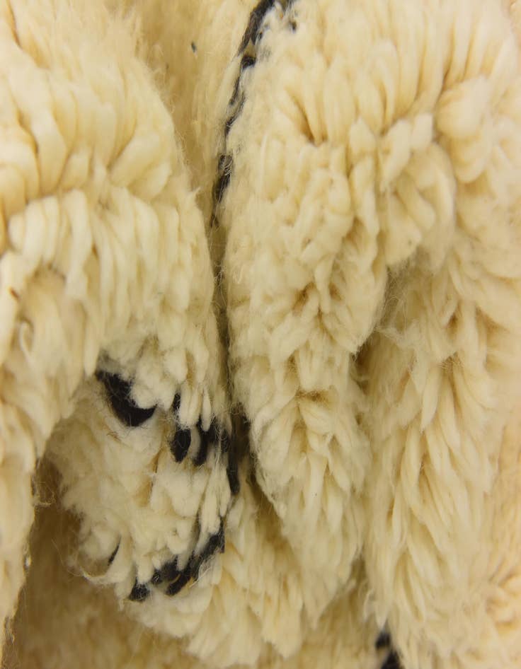 Detail image of 6' 7 x 9' 7  Hand Knotted Moroccan Wool Rug