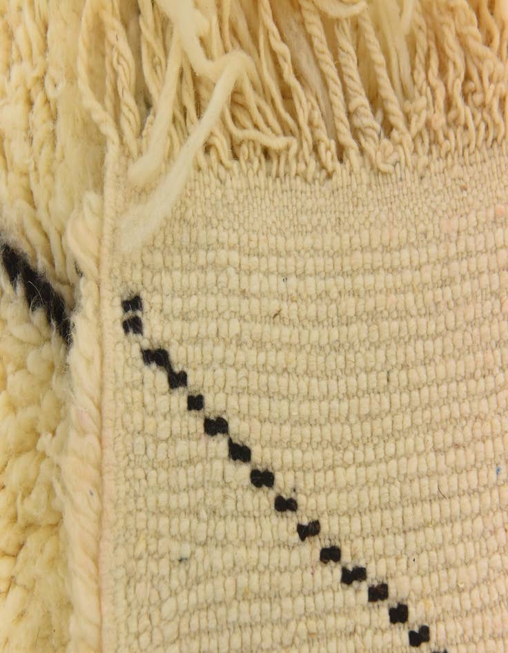 Detail image of 6' 7 x 9' 7  Hand Knotted Moroccan Wool Rug