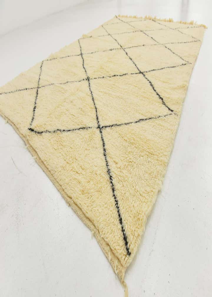 6' 7 x 9' 7 Hand Knotted Moroccan Wool Rug