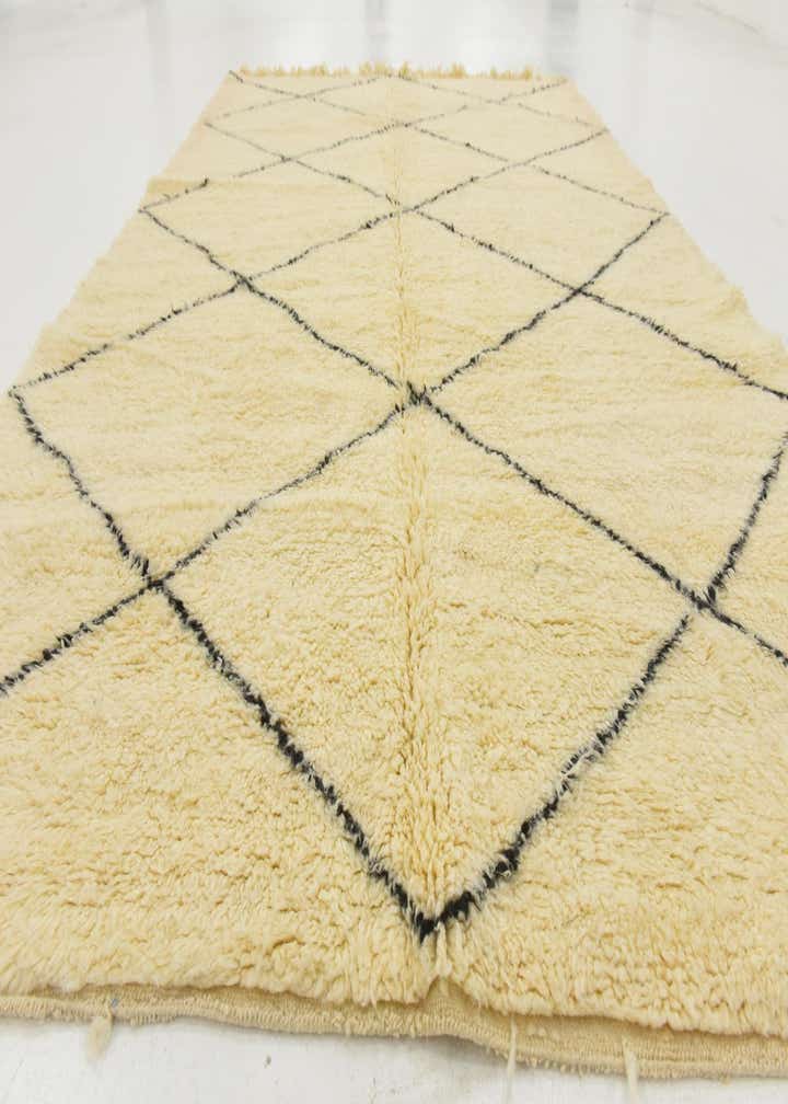6' 7 x 9' 7 Hand Knotted Moroccan Wool Rug