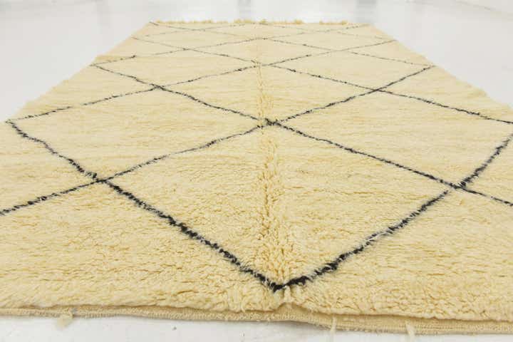 6' 7 x 9' 7 Hand Knotted Moroccan Wool Rug