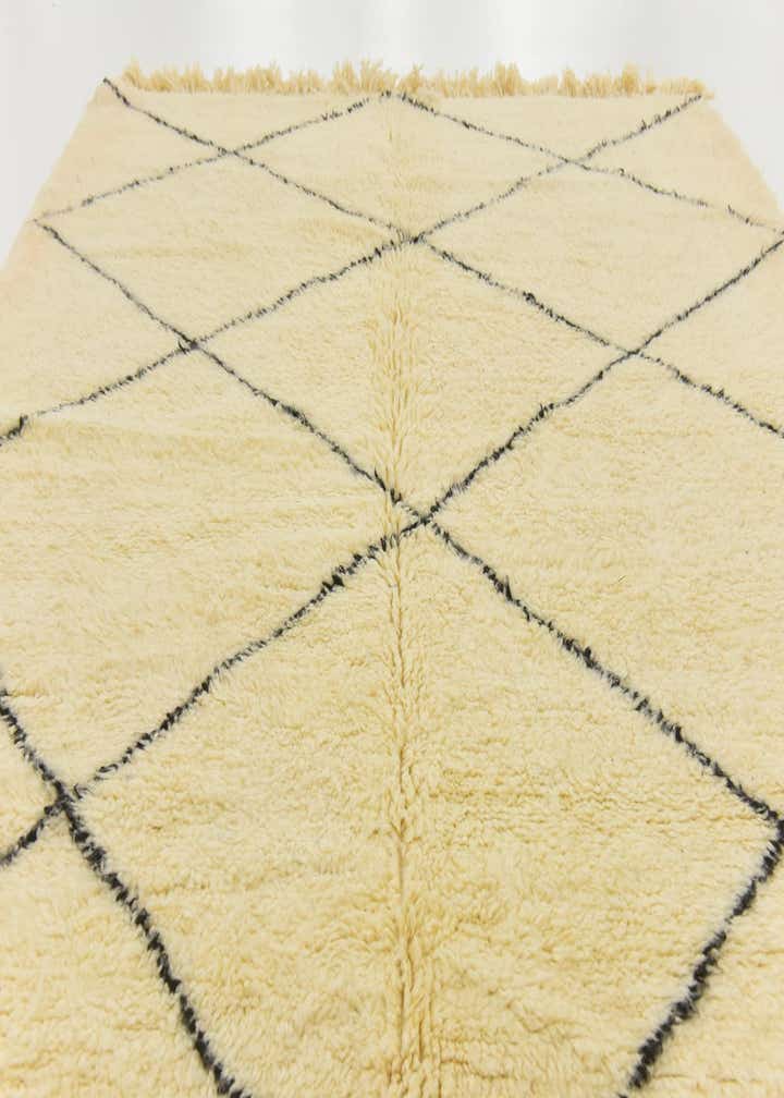 6' 7 x 9' 7 Hand Knotted Moroccan Wool Rug