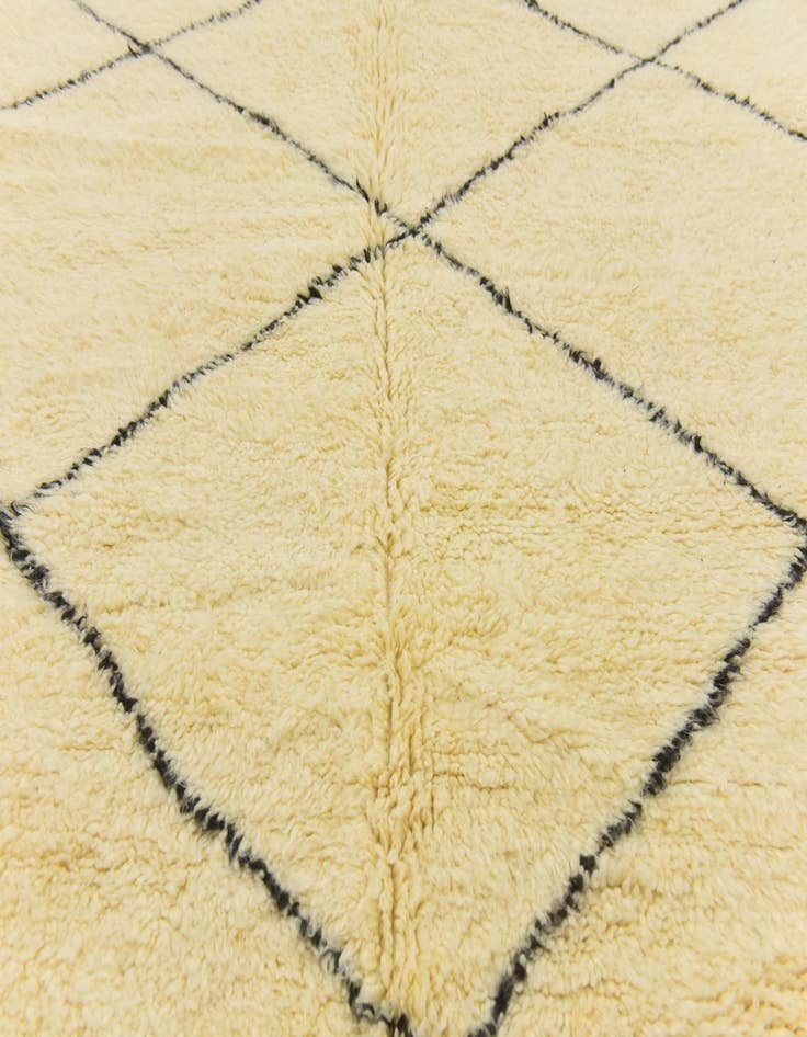 Detail image of 6' 7 x 9' 7  Hand Knotted Moroccan Wool Rug