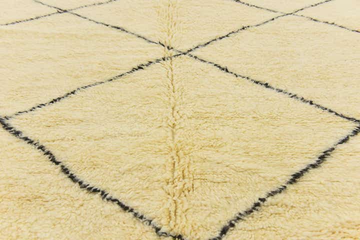 6' 7 x 9' 7 Hand Knotted Moroccan Wool Rug