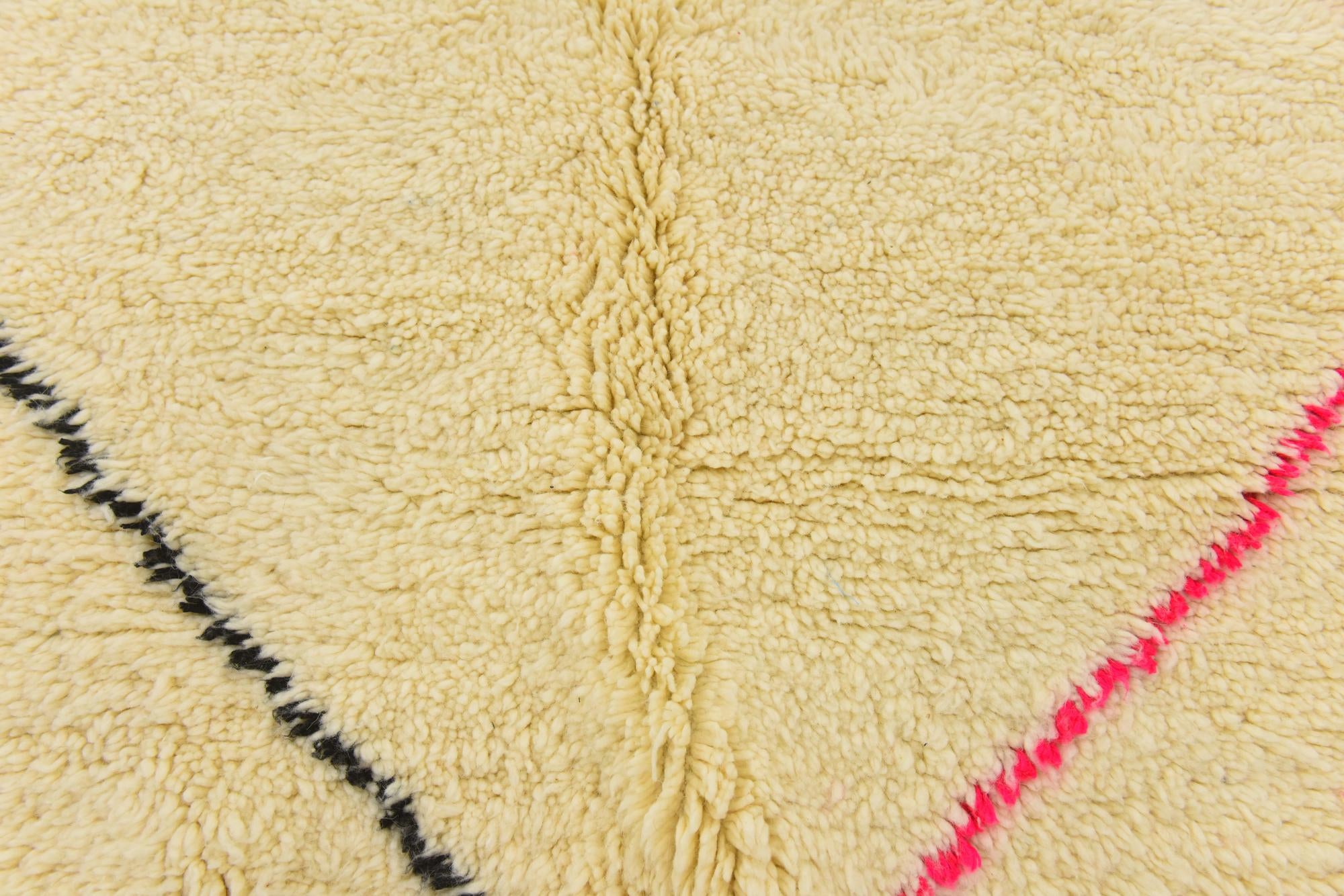 7' 2 x 9' Hand Knotted Moroccan Wool Rug