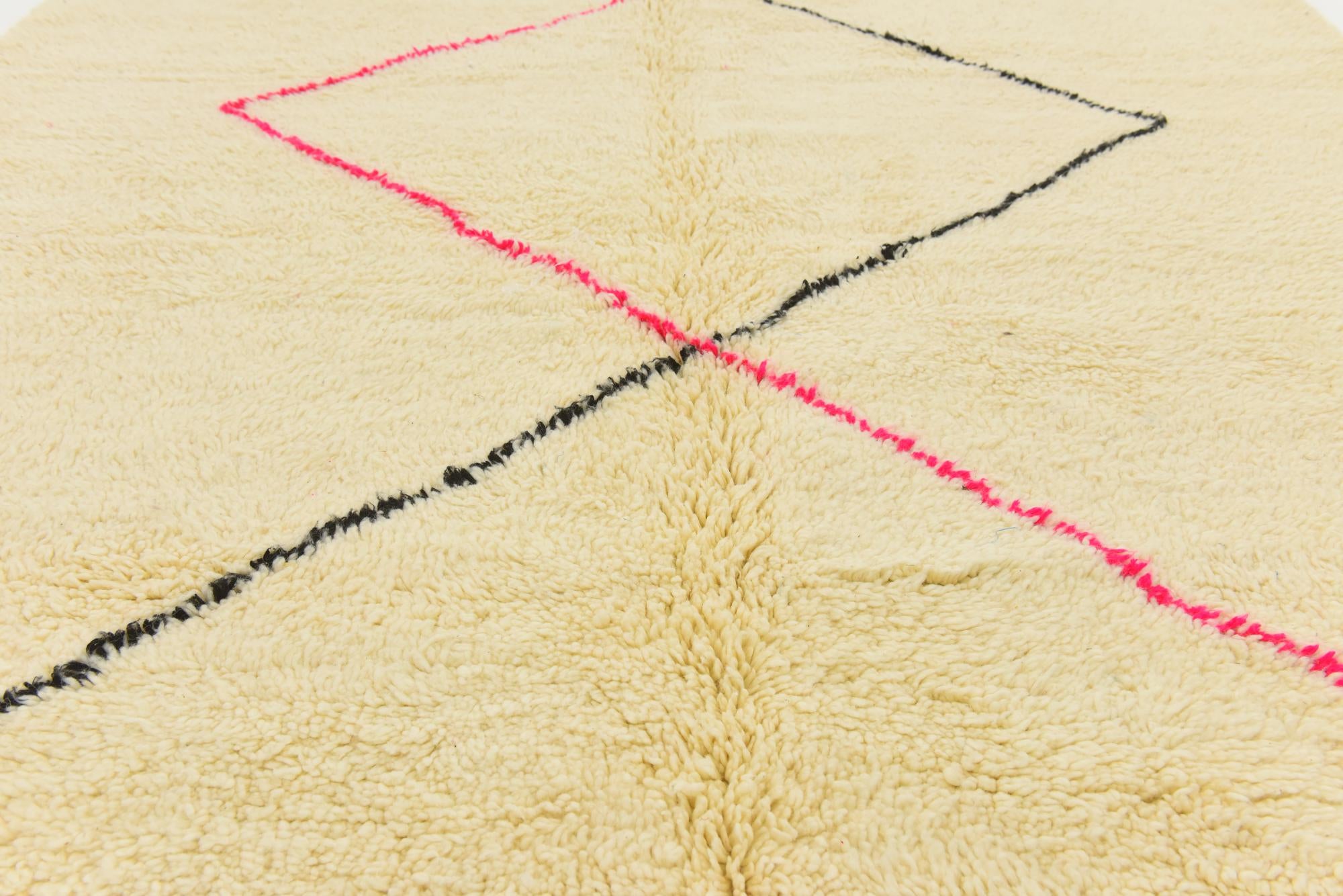 7' 2 x 9' Hand Knotted Moroccan Wool Rug