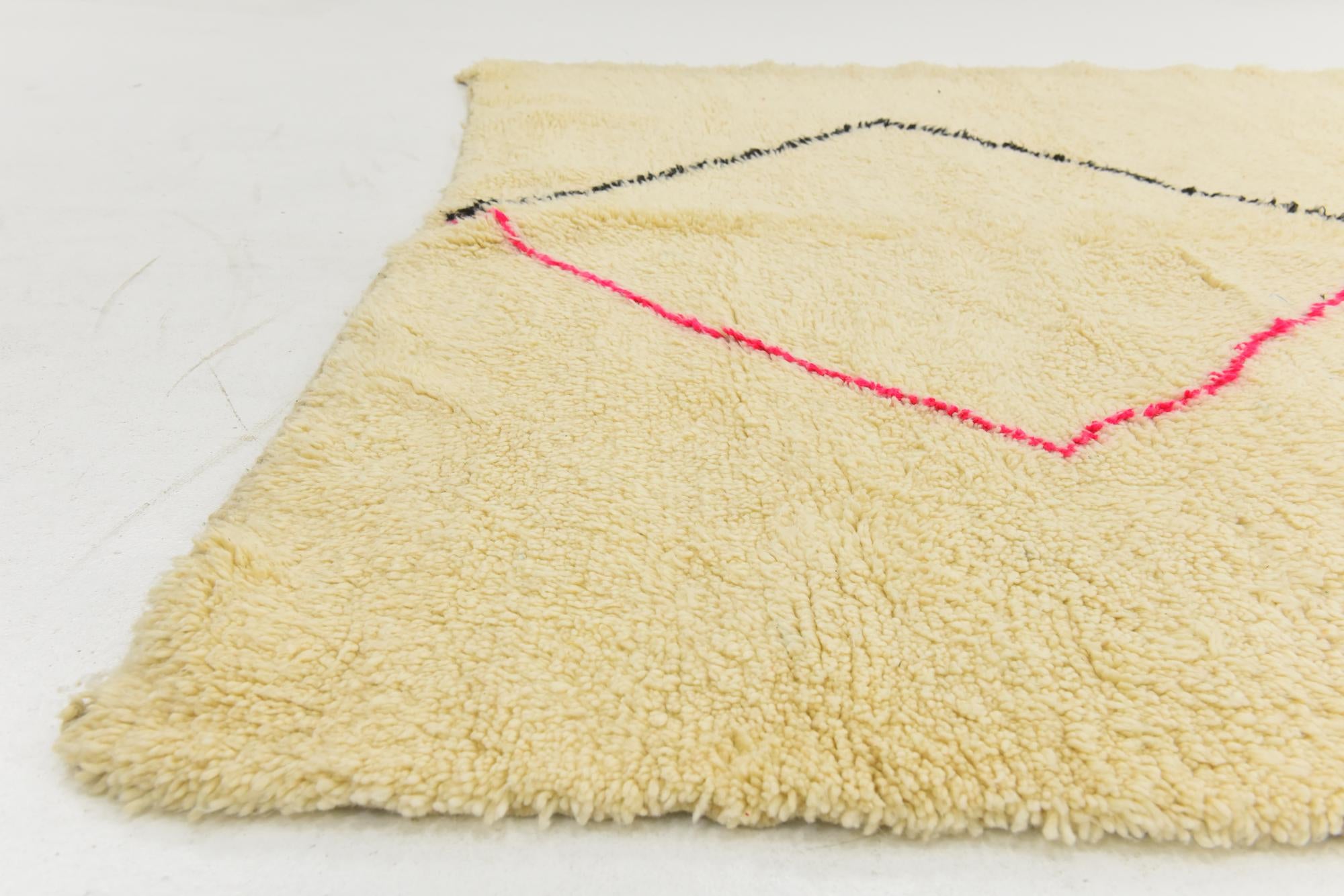 7' 2 x 9' Hand Knotted Moroccan Wool Rug