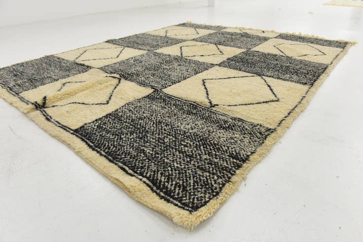 Detail image of 225cm x 295cm anudado a mano marroquí Alfombra Lana