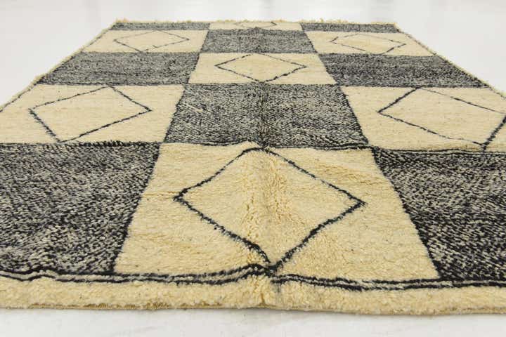 225cm x 295cm anudado a mano marroquí Alfombra Lana
