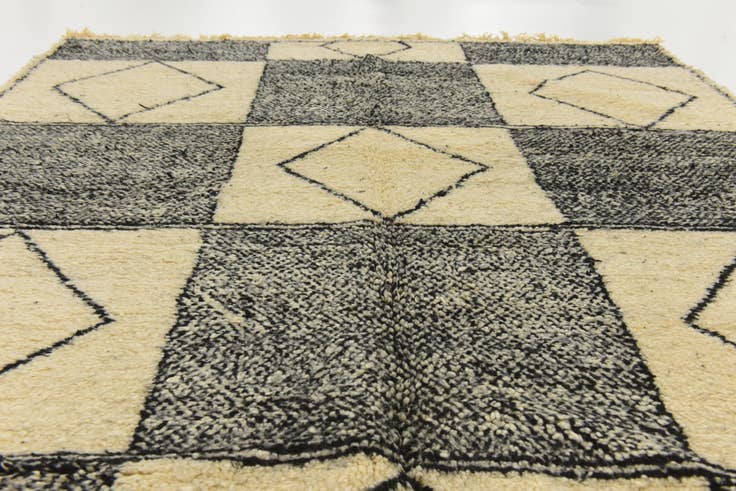 Detail image of 225cm x 295cm anudado a mano marroquí Alfombra Lana