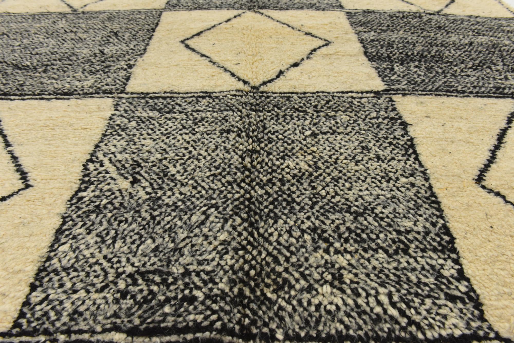 225cm x 295cm anudado a mano marroquí Alfombra Lana