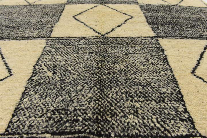 225cm x 295cm anudado a mano marroquí Alfombra Lana