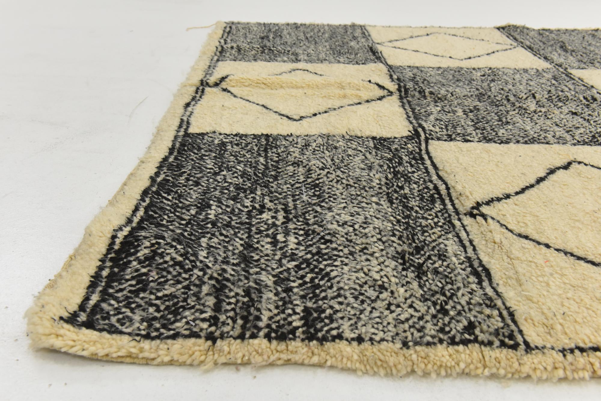 225cm x 295cm anudado a mano marroquí Alfombra Lana