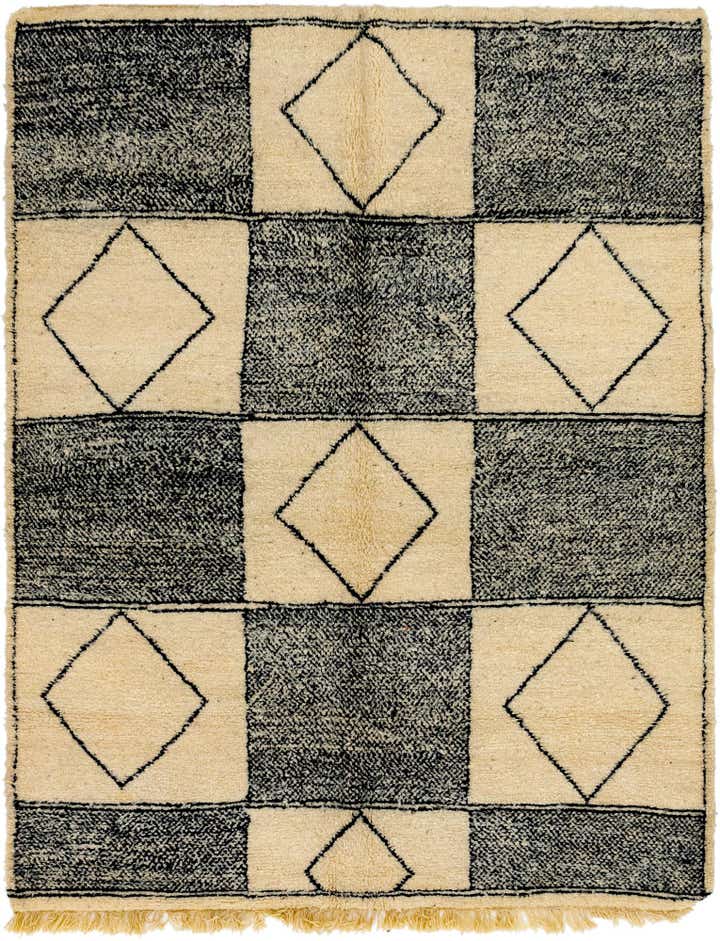 225cm x 295cm anudado a mano marroquí Alfombra Lana