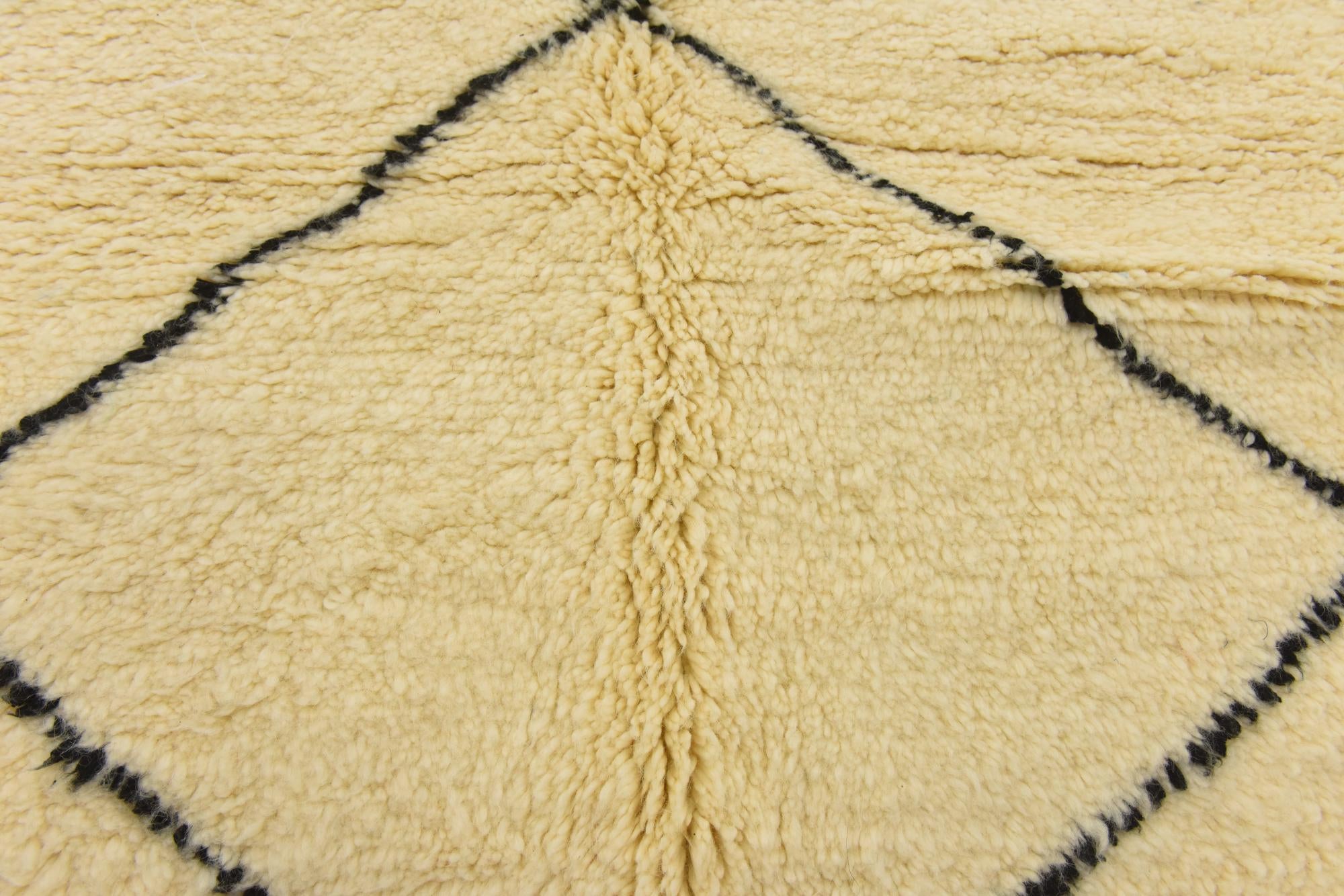 6' 5 x 10' 5 Hand Knotted Moroccan Wool Rug