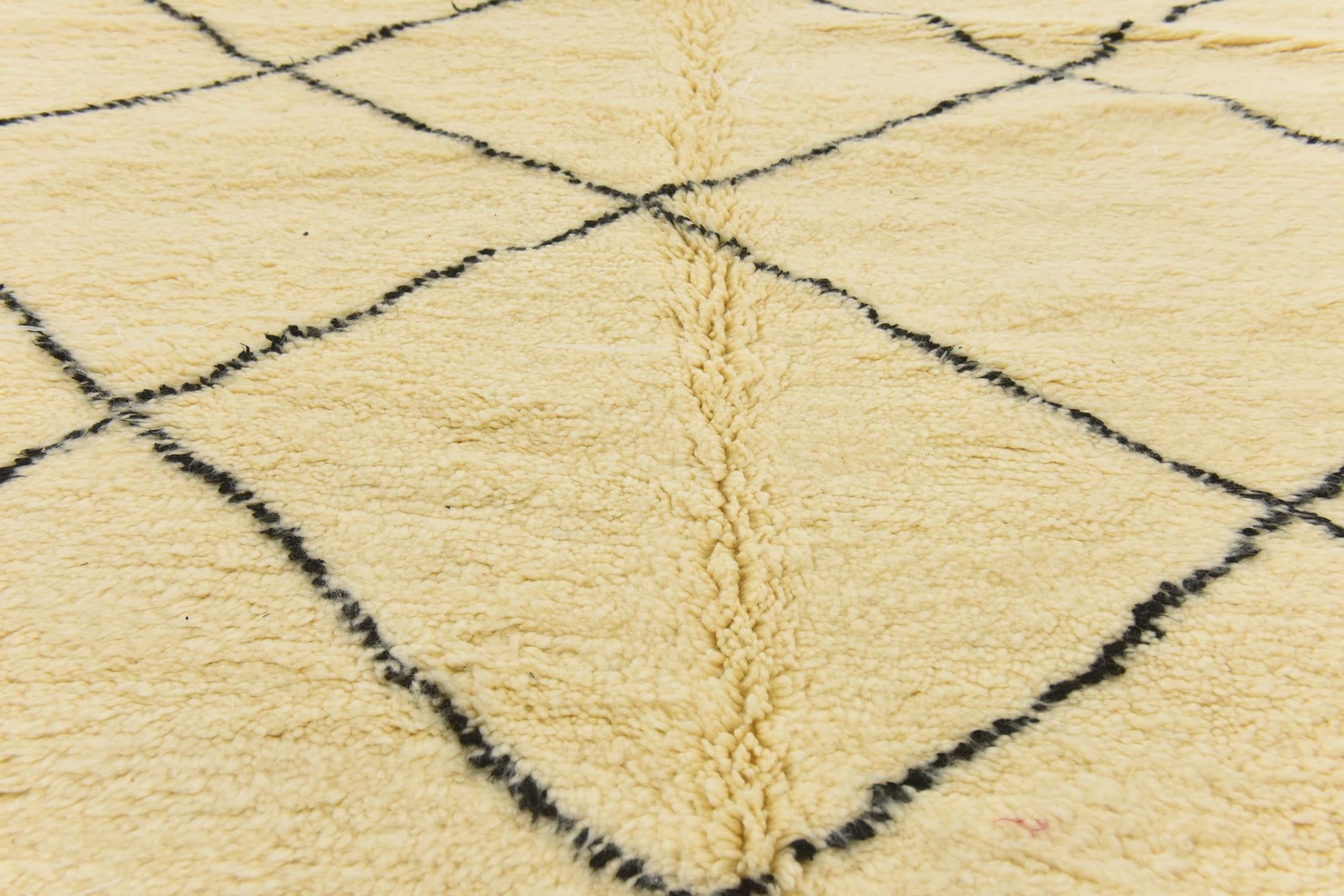 6' 5 x 10' 5 Hand Knotted Moroccan Wool Rug