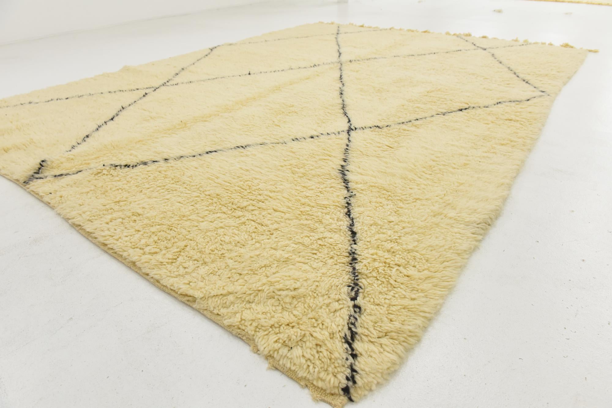 8' 5 x 11' 6 Hand Knotted Moroccan Wool Rug