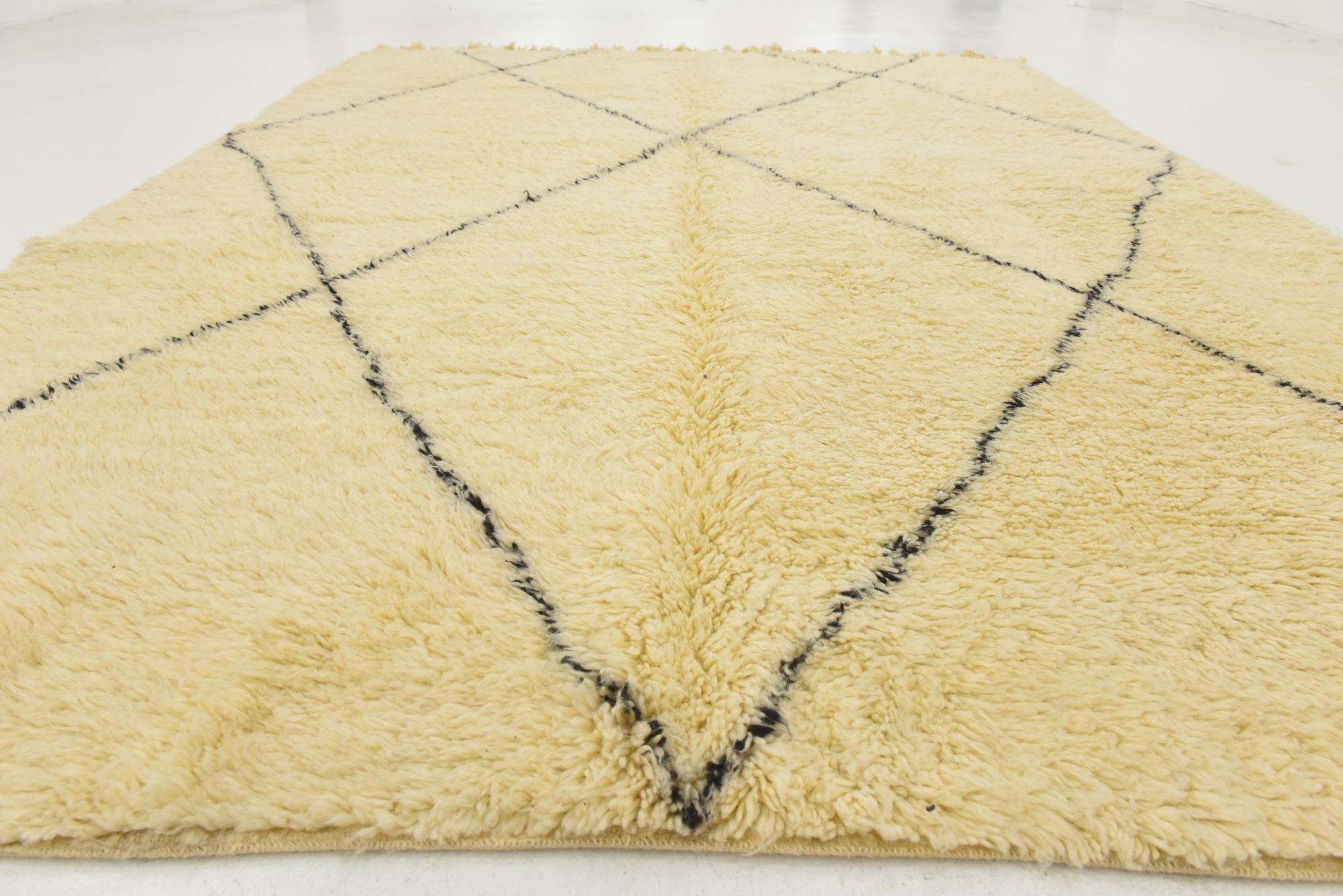 8' 5 x 11' 6 Hand Knotted Moroccan Wool Rug