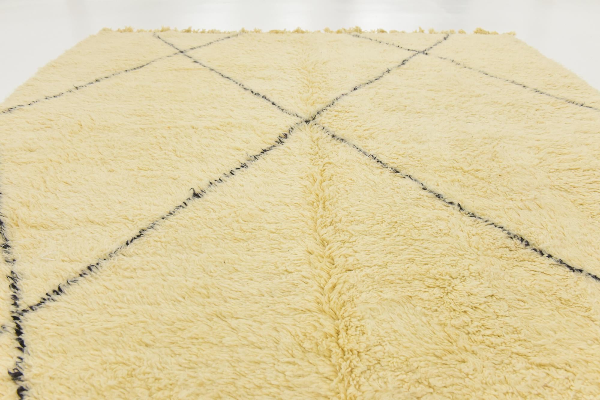 8' 5 x 11' 6 Hand Knotted Moroccan Wool Rug