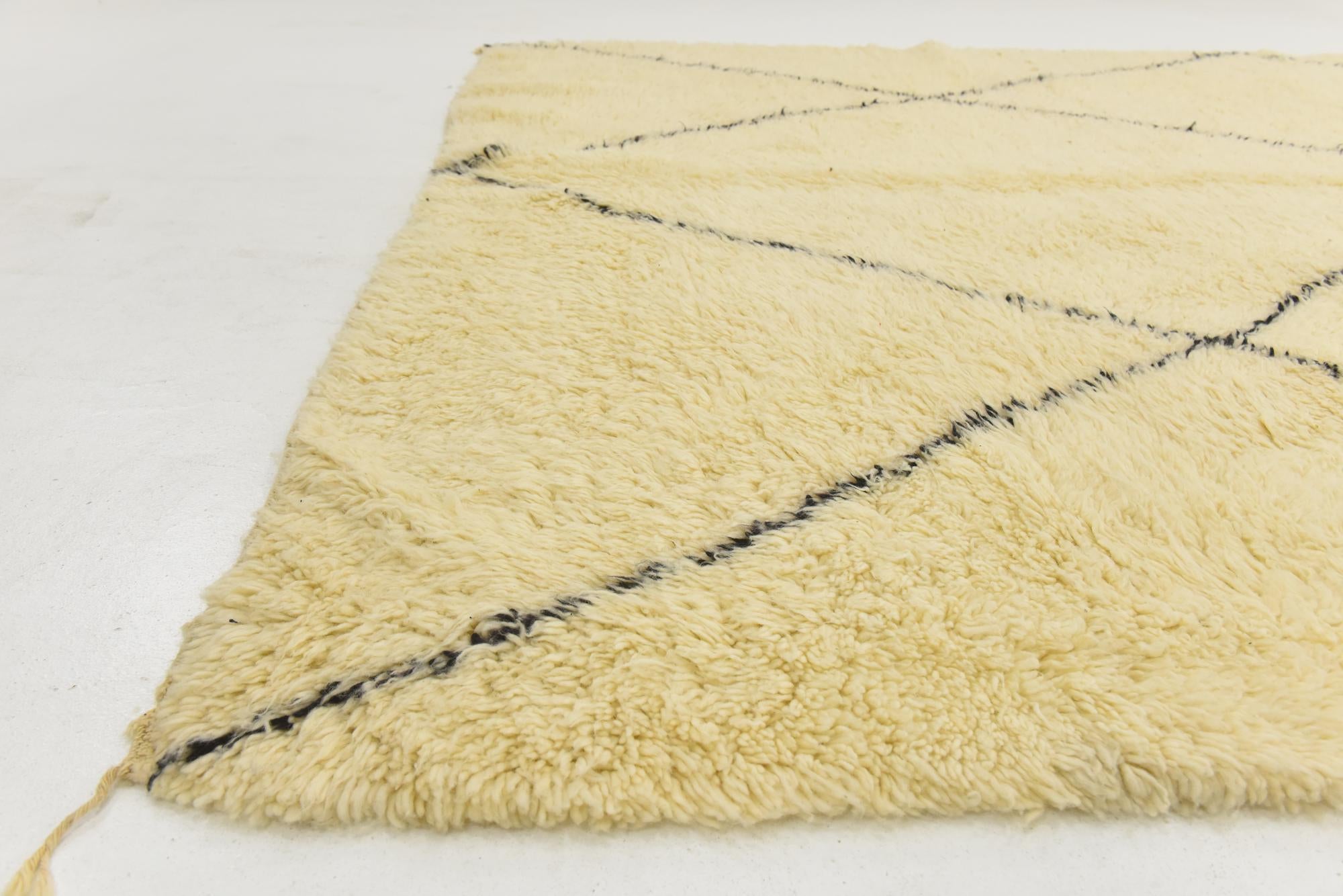 8' 5 x 11' 6 Hand Knotted Moroccan Wool Rug