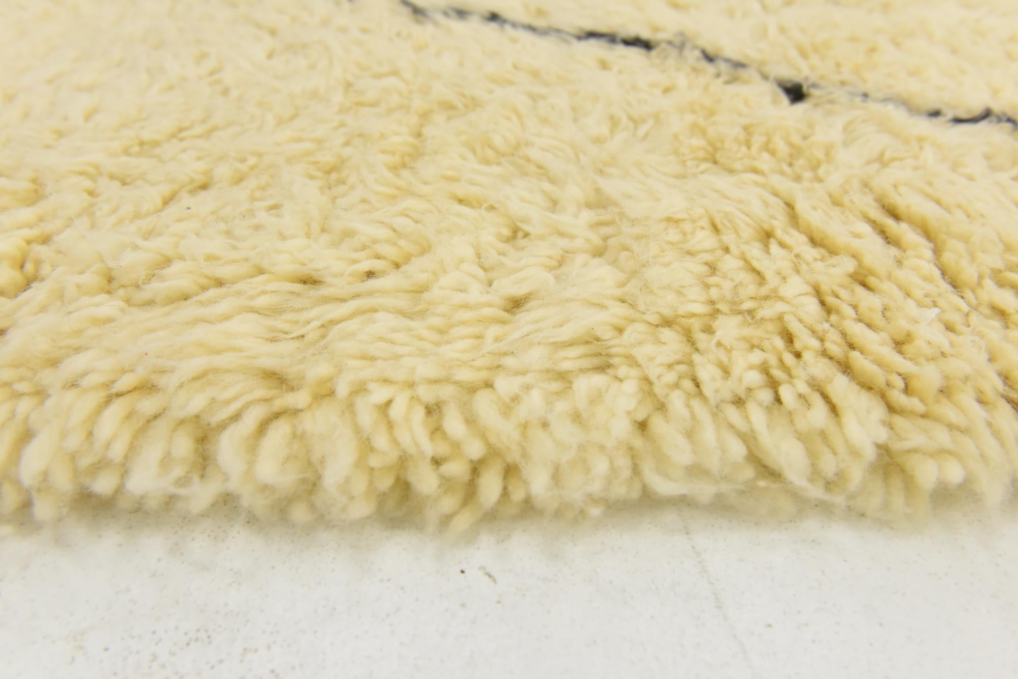 8' 5 x 11' 6 Hand Knotted Moroccan Wool Rug