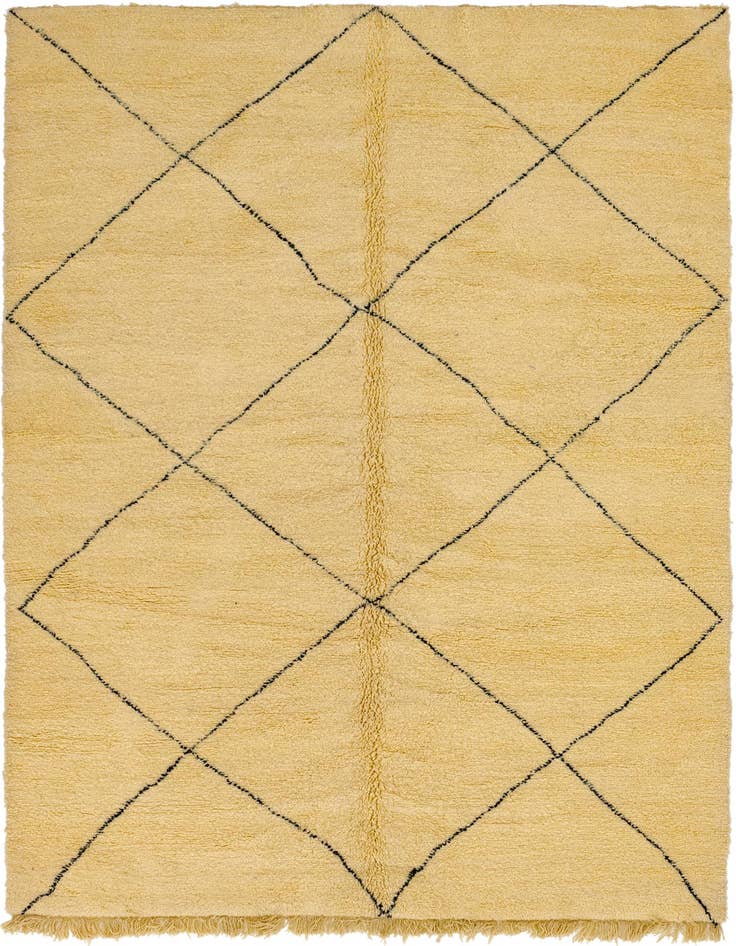 Detail image of 8' 2 x 11' 3 Hand Knotted Moroccan Wool Rug
