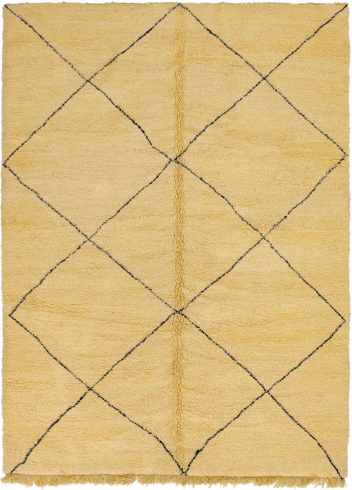 8' 2 x 11' 3 Hand Knotted Moroccan Wool Rug